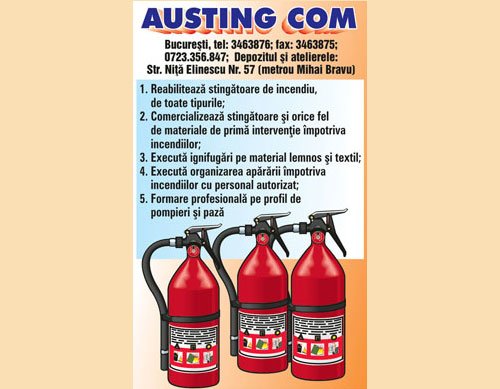 Austing Com - Materiale si organizare a apararii impotriva incendiilor